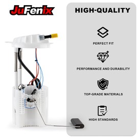 JuFenix Electric Fuel Pump Module Assembly Compatible with 2007-2011 Dodge Nitro 2008-2012 Jeep Liberty V6 3.7L 4.0L Gas Replace E7219M P76491M FG0888 with Sending Unit O-ring