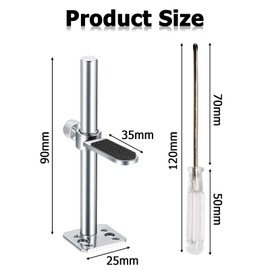 Roinaid Graphics Card Holder, 90 mm GPU Sag Bracket, Gpu Anti Sag, Sliding Adjustment Design, Alloy Material, Provides Durable and Stable Support for Your Graphics Card