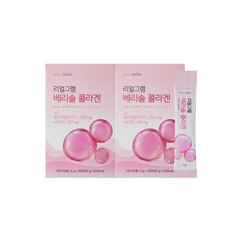 Realgram [리얼그램][리얼그램] 1,000mg 함유 2g x 30포 (60g) 베리솔 콜라겐
