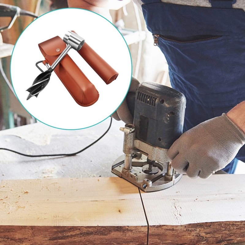 Bushcraft Hand Auger Wrench Survival Settlers Tool Wood Drill Peg