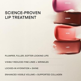 U Beauty El compuesto labial teñido PLASMA - Brillo labial antienvejecimiento y antiarrugas, ácido hialurónico, manteca de karité y péptidos para hidr