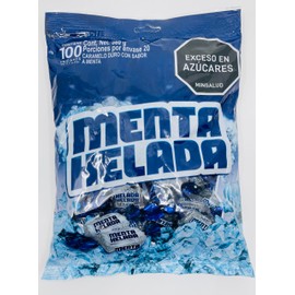 Super Menta Helada Hard Mint Candy, 100 Pieces, 300g Bag