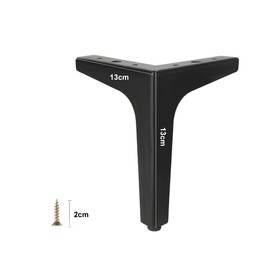 Hniuyun 4 Pcs Metal Furniture Legs, Modern Style Furniture Sofa Legs, Heavy Duty Replacement Legs for Bookshelf, Cabinet, Desk, Chair, Sofa, Nightstand