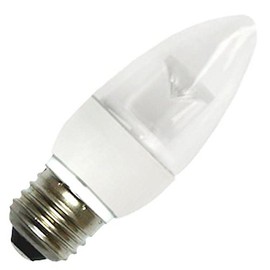 5W Dimmable LED - 40W Equal - 3000K Halogen White - 375 Lumens - Candelabra Base - 120V TCP LED5E12B1130K