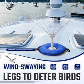 360° Long Leg Bird Deterrent, Deters Seagull, Pigeon, and Large Birds, Weatherproof Design Perfect for Boats, Docks, Roofs, Etc, 6FT