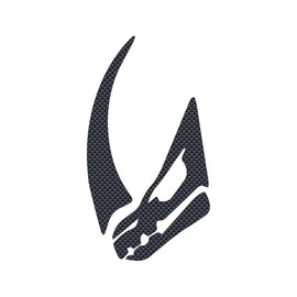 Mudhorn Silhouette Decal Vinyl Sticker Auto Car Truck Wall Laptop | Carbon Fiber | 3" x 5.5"