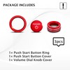 for Toyota Prius 2023-2026 Accessories, 3-Pieces Aluminum Alloy Knob Covers