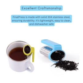 vigor Portable Convenient COFFEE Press plunger & Tea Filter with a Hook Combo Pack - 3 Combo Pack