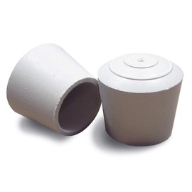 ajile - EVR020-M Chair Leg Caps Furniture Protection Rubber Floor Protection Diameter 20 mm White 4 Pieces