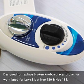 PIAOLGYI Replacement Knob for Luxe Bidet Neo 120 & Neo 185,Accessories Compatible with Luxe Bidet Neo 120 & 185(1, Black)