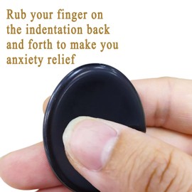 XIANNVXI Obsidian Crystals Stones Crystal Worry Stones Thumb Gemstones Healing Stones Natural Polished Oval Palm Pocket Stone Anxiety Stress Relief Meditation