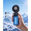 NORHOM Portable Handheld Fan with Ice Cooling, 100 Speed Rechargeable