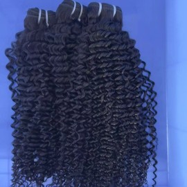 Free Gift Indian Curly Wavy Curls Raw Human Hair Cuticle Aligned Vendors Burmese Curly Cambodian Natural Wave Hair Bundlesstyle: kinky curly 1 bundle, color: natural black, Stretched Length: 24"