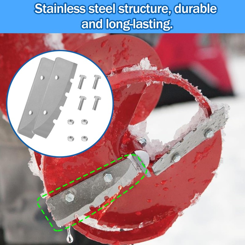 TJUNSENHARSH 28340 Replacement Eskimo Ice Auger Blades Compatible with Eskimo