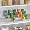 mDesign Plastic Expandable 3-Tier Storage Cabinet Shelf Organizer - Clear