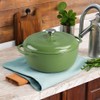 Lodge 6 Quart Enameled Cast Iron Dutch Oven with Lid