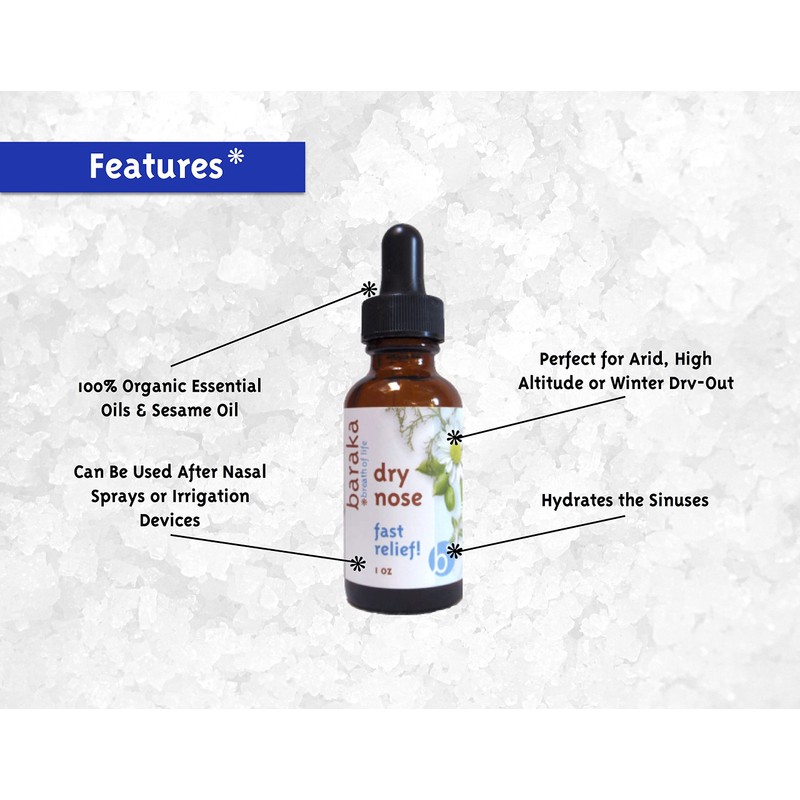 Baraka Sinus Ayurvedic Care Kit - Ceramic Neti Pot (Blue),