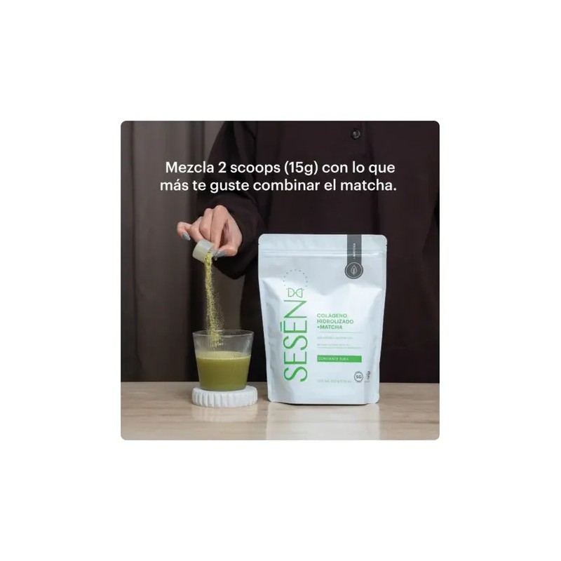 Sesen Matcha Colágeno Hidrolizado Peptidos Bioactivos Sfn