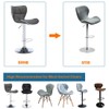 Bifaunvogel 2 Pack Counter Height Bar Chairs Cover Velvet Swivel