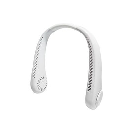 ETERBLOSS Portable Neck Fan,Travel Essentials - Hands Free 5 Speeds,Neck Cooling Bladeless Fan - USB Rechargeable,Fast Cooling,Ultra Quiet,Gifts for Women Men(White)