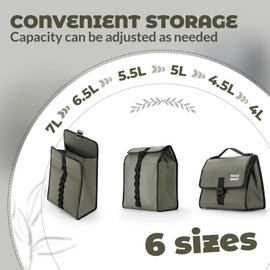 ROCKBROS Bicycle Bag Handlebar Bag Folding Bike Bag Storage Bag Fashionable Bag Front Bicycle Bag with Buckle for Brompton Folding Bike 4-7 L with Shoulder Strap Shoulder Bag