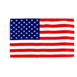 Motorcycle American Flag 5.5 X 9 Inches with 3/8" Sleeve For Double Flag Holder Flag Mount Pole