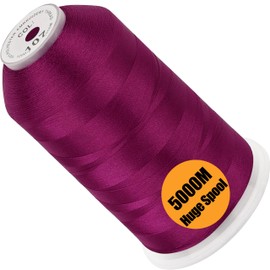 New Brothread - Hilo de máquina bordar de poliéster, 5000 m, 40 W, color fucsia oscuro
