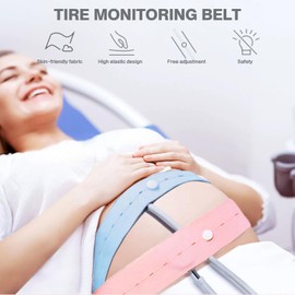 Pregnancy Support Band, 2 Piece Belt for Fetal Heart Monitoring, Fetal Bandage Belt for Monitoring Fetal Heart with Press Studs for Pregnant Women
