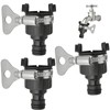 3 Piece Universal Tap Connector for Hose Pipe, Adjustable Indoor