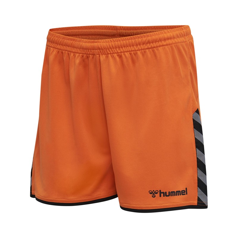 hummel Women's Hmlauthentic Poly Shorts, Women's Shorts, Tangerine, M UK