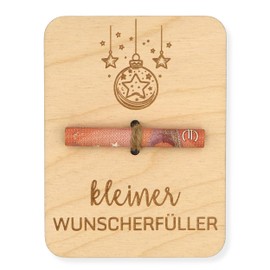 ZUKLA Packaging Money Gift Wish Fulfiller Christmas 12 x 9 cm – Money Gift Packaging Christmas Wood – An Original Idea to Give Money – Money Gift Christmas