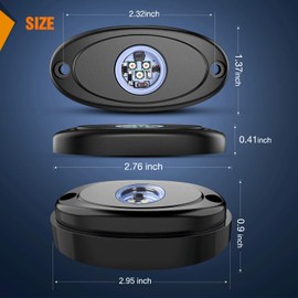 Nilight Luz LED de Roca, 6 Unidades de luz roja, Impermeable, para Debajo de la Rueda, Luces Interiores Exteriores para Coche, camión, camioneta, ATV, UTV, SUV, Motocicleta, Barco, 2 años de garantía