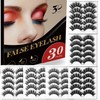 30 Pairs of 3D 6D False Eyelashes Kit Dramatic Soft