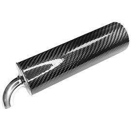 cyclingcolors Exhaust Muffler Moped Motorcycle Silencer Carbon Steel Chrome