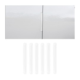 Sandfren Car Door Edge Guards, 6PCS Anti-Scratch Self Adhesive Vehicle Door Trim Strip, Anti-Collision Automotive Body Protection Sticker Accessories, Universal for SUV RV Truck (Transparent)