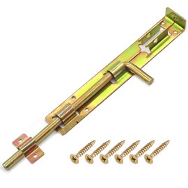 12" Heavy Duty Door Bolt, Gate Drop Bolt, Rust Resistant Slide Gate Latch for Wooden Gates, Sheds, Fences, Barns & Garden Doors – Galvanized, Durable, Rust-Resistant