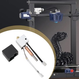 SG Store 1 Set Hotend Kit Mounting Print Head with 0.4 mm Hardened Steel Heatbreak Nozzle Compatible with Anycubic Kobra 3 Compatible with Kobra 3 Combo 3D Printer (with Heatsink)