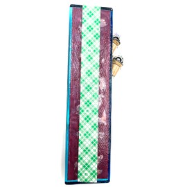 Tamara Baskin Art Glass Wedding Keepsakes Mezuzah, Gift Box and Non-Kosher Scroll Included Hand Made in The USA (Rustic Turquoise)