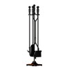 Fire Beauty Fireplace Tools Set 5 Pieces Wrought Iron Fireset