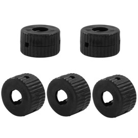 Aracombie 6mm Hole Screw Ring Bit Pocket Size for Metal Screwdriver Bits and Tips, 5 Pcs Black