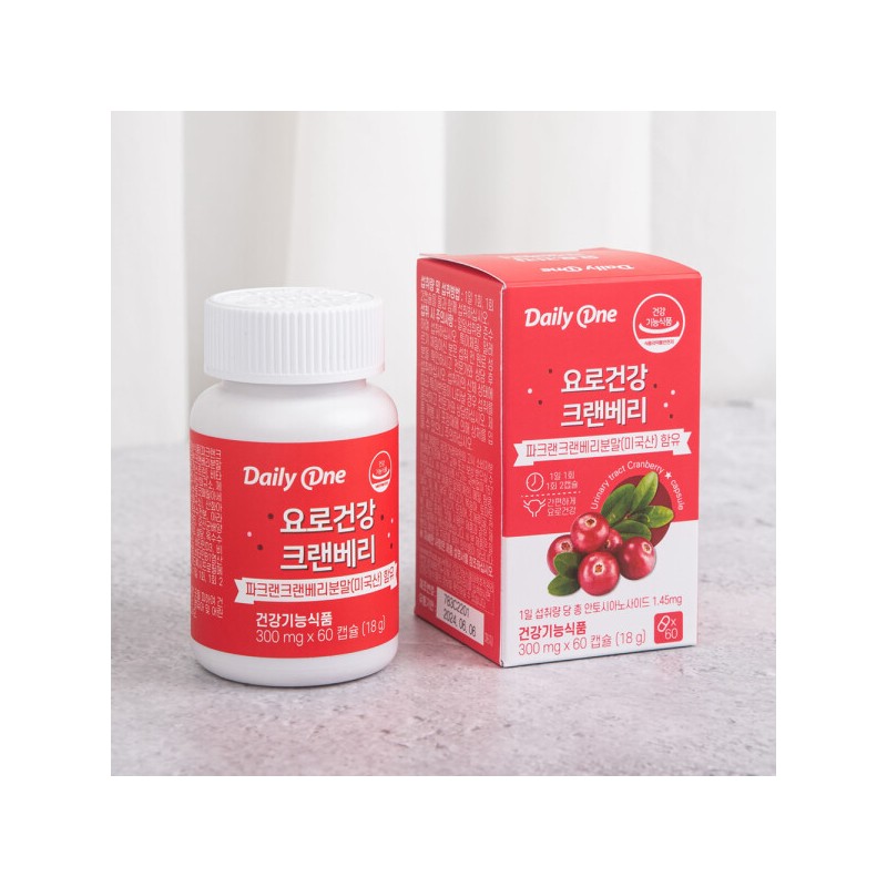 (Daily One) Urinary Tract Health Cranberry 18g 60 capsules x