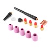 18pcs/set Ceramic Nozzle Collet Gas Lens Kit TIG Welding Gun