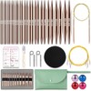 Knitiss Circular Knitting Needles Set, Interchangeable Circular Knitting Needles Set