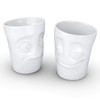 Fiftyeight - “Cheery” and “Baffled” Mugs (Without Handles) - Set