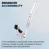 anwenchapey Drift Hydro E-Brake Racing Hydraulic Handbrake Long Arm Silver