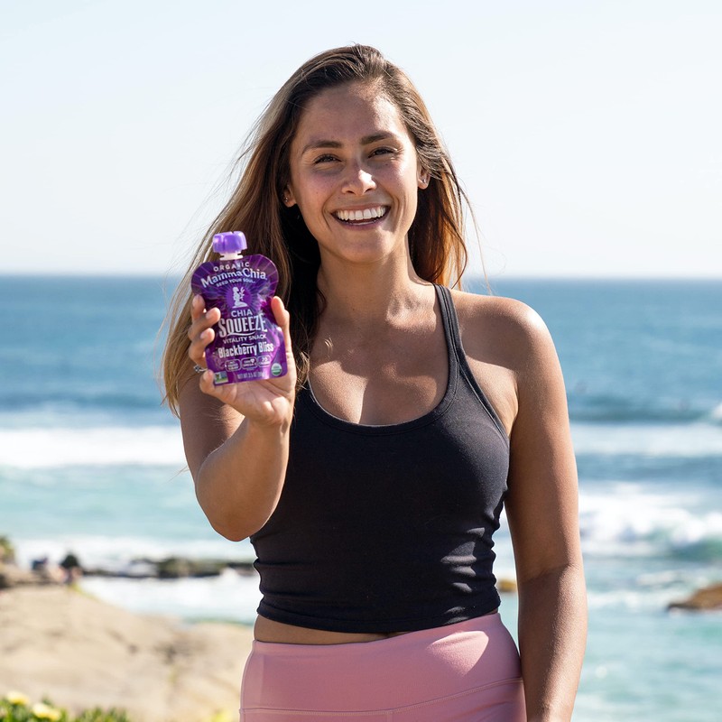Mamma Chia BlackBerry Organic Chia Squeeze, 396g (4X99g)