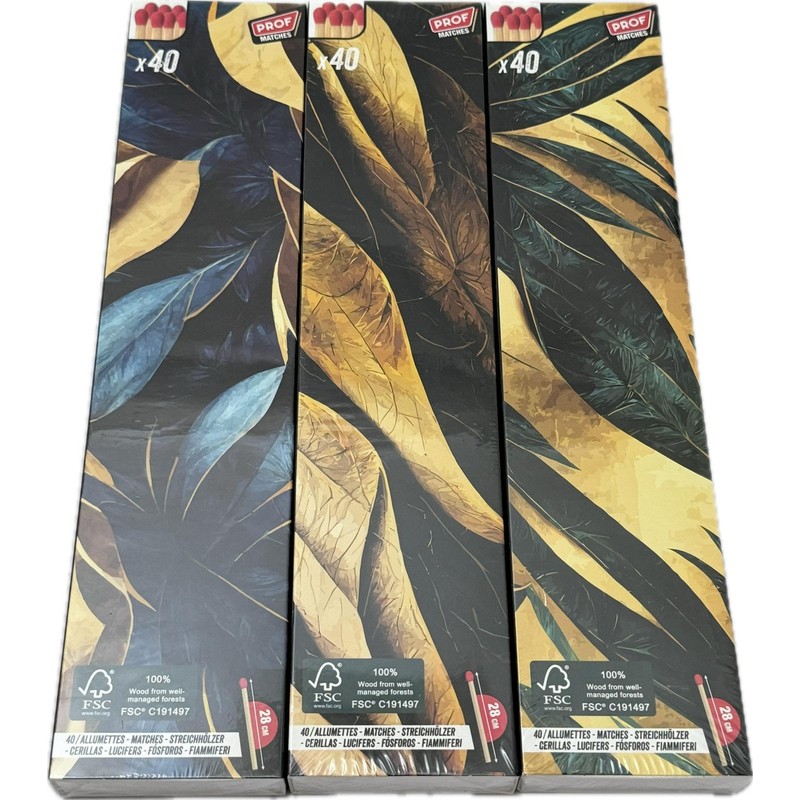 jameitop® 3 XXL / Jumbo Packs of Matches Sheets Boxes