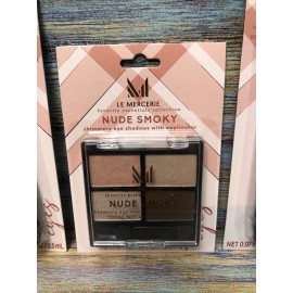 LE MERCERIE 3x Le Mercerie Nude Smoky Shimmery Eye Shadow Midnight Black Eye Liner Mascara