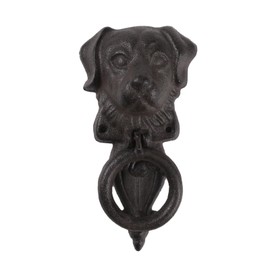 BRASSTAR Cast Iron Antique Style Rustic Dog Head Door Knocker Idyllic Farmhouse Vintage Decoration Outdoor Home Door Garden Decoration TQGJPT764
