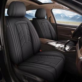 Car Full Set Waterproof Faux Leather Seat Covers Fit For Honda Civic 2020-2025